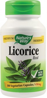 Licorice (Lemn dulce) 450 mg. (100 capsule vegatale)